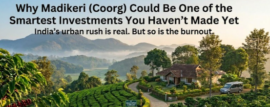 Why Madikeri (Coorg) Could Be One of the Smartest Investments You Haven’t Made Yet India’s urban rush is real. But so is the burnout.